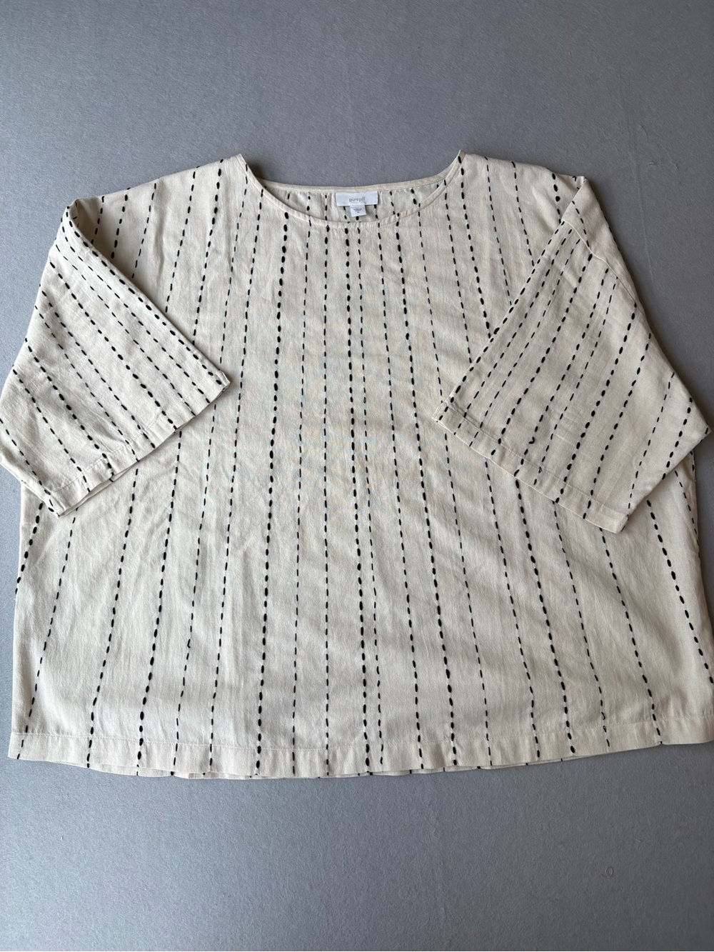 J Jill Pure Jill Kantha Quilt Stitching
Boxy Blouse Oversized Cotton Top Sz M
